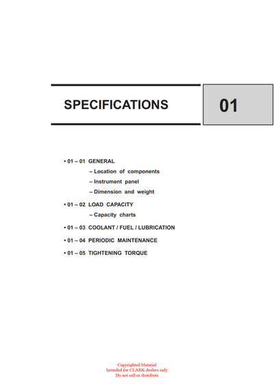 Clark CMP 50-75 (SM-690) Forklift Service Repair Manual - PDF Download