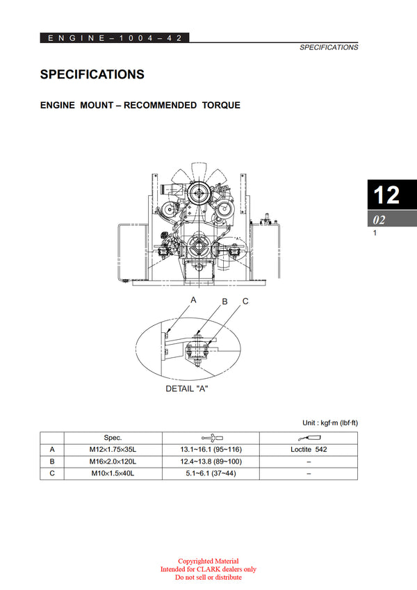 Clark CMP 40-50 (SM-704) Forklift Service Repair Manual - PDF Download