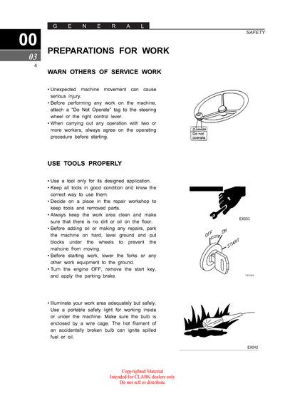 Clark SM-713 CMP 50-75 Forklift Service Repair Manual - PDF Download