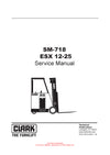 Clark ESX 12-25 (SM-718) Forklift Service Repair Manual - PDF Download