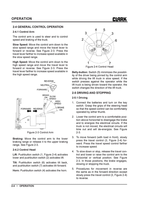 Clark SM-743 Forklift Service Repair Manual - PDF Download