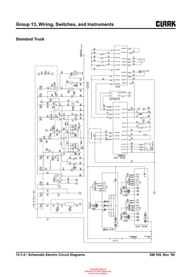 Clark GEX 20-30 (SM-765) Forklift Service Repair Manual - PDF Download