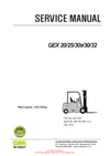 Clark GEX 20-30 (SM-765) Forklift Service Repair Manual - PDF Download
