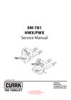 Clark HWX PWX (SM-781) Forklift Service Repair Manual - PDF Download