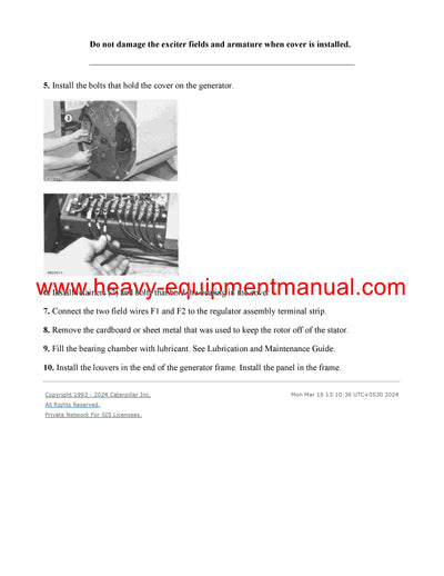 Download Caterpillar SR4 GENERATOR Service Repair Manual 3WF