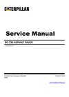 Download Caterpillar BG-230 ASPHALT PAVER Service Repair Manual 9AL