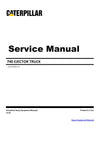 Download Caterpillar 740 Ejector Truck Service Repair Manual B1R