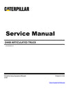 Download Caterpillar D44B ARTICULATED TRUCK Service Repair Manual 8SD
