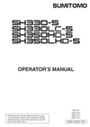 Sumitomo SH330-5, SH330LC-5, SH350HD-5, SH350LHD-5 Hydraulic Excavator Operator Manual PDF