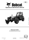 Bobcat T36.120SLRB Telescopic Handler Operation And Maintenance Manual - PDF Download