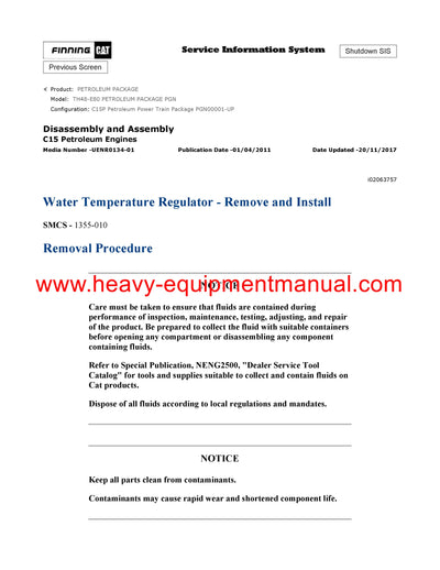 DOWNLOAD CATERPILLAR TH48-E80 PETROLEUM PACKAGE SERVICE REPAIR MANUAL PGN