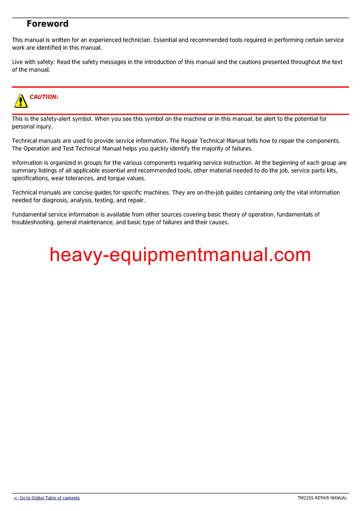 John Deere 8230T, 8330T and 8430T Tracks Tractors Service Repair Manual TM2205