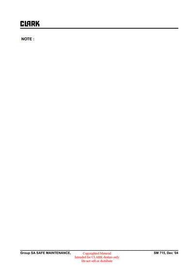 Clark TMX 12-25 EPX 16-20s (SM-715) Forklift Service Repair Manual - PDF Download