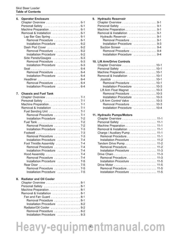 Takeuchi TS50R, TS60R Skid Steer Loader (7000-756) Service Manual PDF