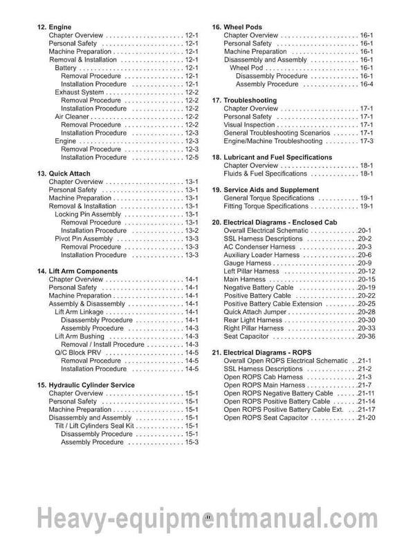 Takeuchi TS50R, TS60R Skid Steer Loader (7000-756) Service Manual PDF