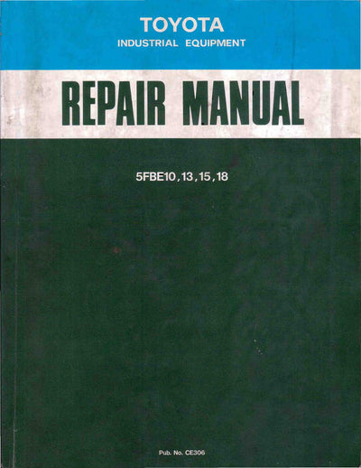 Toyota 5FBE10-18 Forklift Service Repair Manual