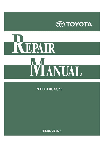Toyota 7FBEST15-20 Forklift Service Repair Manual
