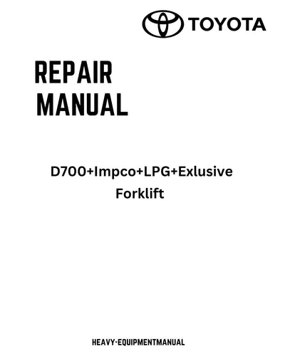 Toyota D700+Impco+LPG+Exlusive Service Repair Manual