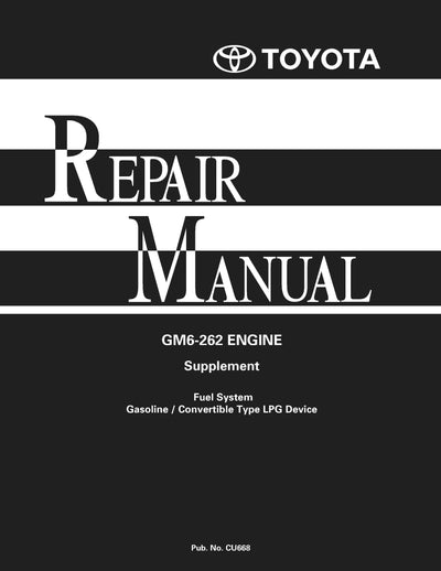 Toyota GM262 Supplement Service Repair Manual