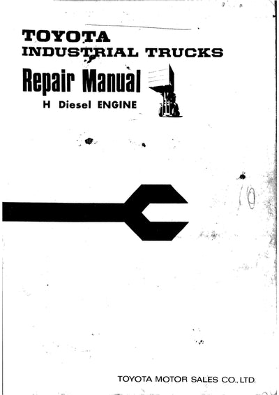 Toyota H Diesel Engine Service Repair Manual