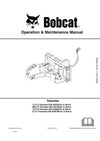 Bobcat Trencher-LT112 MX112 LT113 Operation And Maintenance Manual - PDF Download