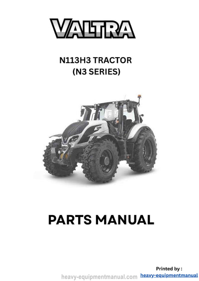 DOWNLOAD - VALTRA N113H3 TRACTOR (N3 SERIES) PARTS MANUAL