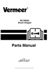 Vermeer BC1800 XL Brush Chipper Parts Manual