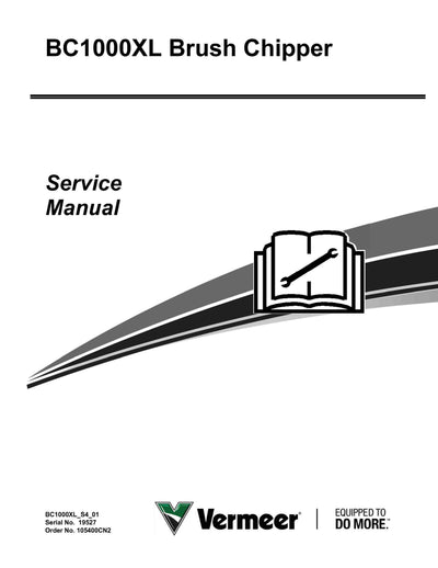 Vermeer BC1000 XL Brush Chipper Service Manual