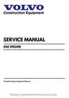 Volvo D6E Engine Service Repair Manual PDF