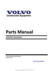 Volvo ECR145F Excavator Parts Manual