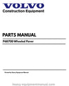 Volvo P6870D Wheeled Paver PDF Download Parts Manual
