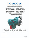 Volvo PT1562 Hydraulic Transmission Service Repair Manual