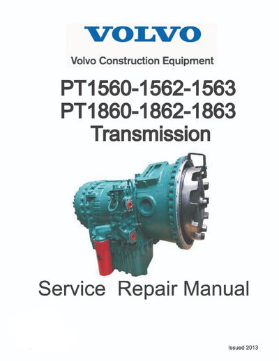 Volvo PT1562 Hydraulic Transmission Service Repair Manual