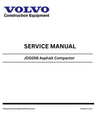 Volvo JDD25B Asphalt Compactor Service Repair PDF Download Manual