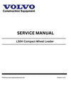 Volvo L30H Compact Wheel Loader Service Repair PDF Download Manual
