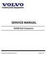 Volvo SD45B Soil Compactor Service Repair PDF Download Manual