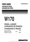 Komatsu W170-1(JPN) Wheel Loader Parts Manual SN 10070-UP