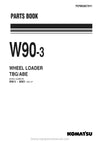 Komatsu W90-3(JPN) Wheel Loader Parts Manual SN 80000-UP