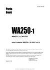 Komatsu WA250-1(GBR) Wheel Loader Parts Manual SN K10001-UP