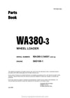 Komatsu WA380-3(JPN)-A Wheel Loader Parts Manual SN 54001-UP