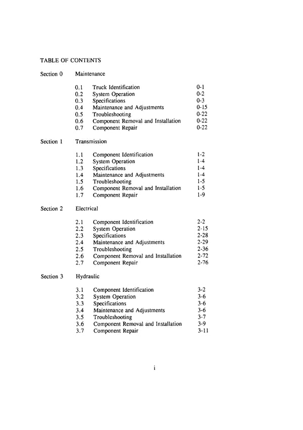 Clark WP 40 (SM-611) Forklift Service Repair Manual - PDF Download
