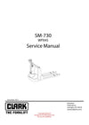 Clark WPX 45 (SM-730) Forklift Service Repair Manual - PDF Download