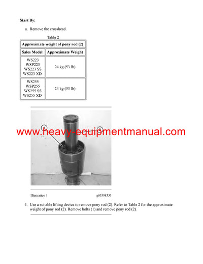 DOWNLOAD CATERPILLAR WS223 PUMP SERVICE REPAIR MANUAL SR3
