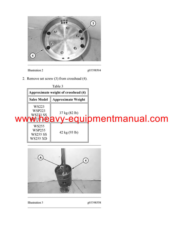 DOWNLOAD CATERPILLAR WS223 PUMP SERVICE REPAIR MANUAL SR3
