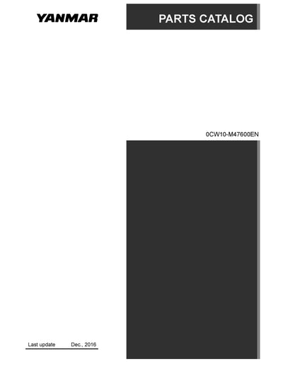 Yanmar 3TNV88-BDVR Engine Parts Manual