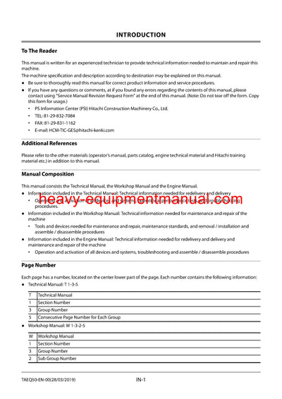 Download Hitachi ZX55U-6 Hydraulic Excavator Workshop Service Manual