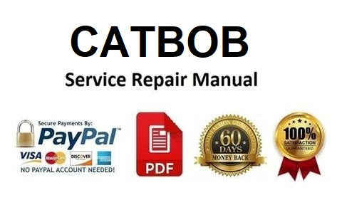 CatBob 331, 331E, 334 Hydraulic Excavator (G Series) Service Repair Manual Download