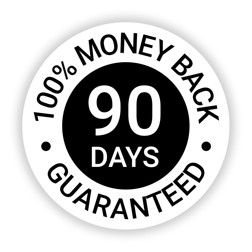 30 days 100% money back guarantee