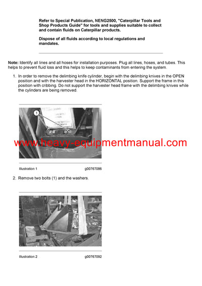 DOWNLOAD CATERPILLAR HH45 HARVESTER HEAD SERVICE REPAIR MANUAL CFE