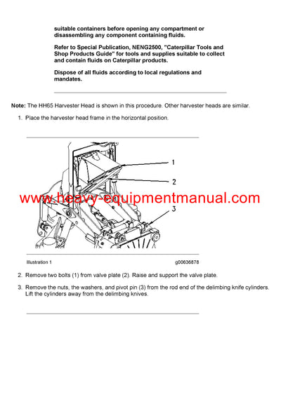 DOWNLOAD CATERPILLAR HH55 HARVESTER HEAD SERVICE REPAIR MANUAL 3MZ